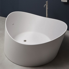 Ванна Antonio Lupi Dune 172х168, из материала Cristalplant, матовая, белая