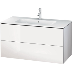 Тумба подвесная Duravit L-Cube 102х55, белая глянцевая, без раковины