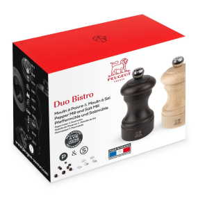 Набор мельниц для соли и перца Bistro 10 см, цвет шоколад/бежевый