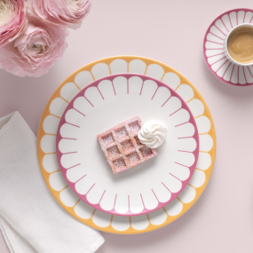 Тарелка салатная Fleur Cassis 21 см