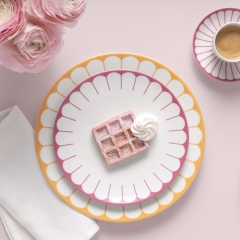 Тарелка салатная Fleur Cassis 21 см