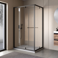 Душевое ограждение Kolpa-San Stellar DW 120X90, черный профиль, прозрачное стекло