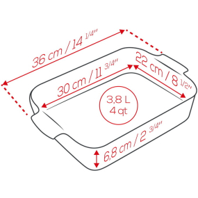 Форма для запекания прямоугольная Appolia 22х36 см, зеленая