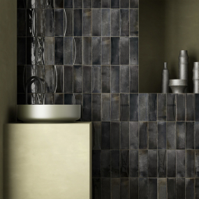 Плитка керамическая Equipe Hanoi 6,5х20, Arco Black Ash, 8 мм