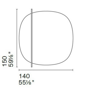 Зеркало Calligaris Vanity 140х150 CS5111-M