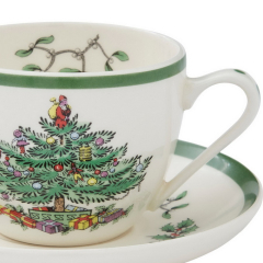 Набор чашек чайных с блюдцами Christmas Tree 200 мл, 8 предметов