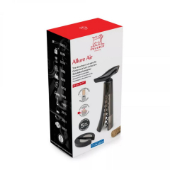 Штопор механический для вина Allure 17 см, дымчато-серый