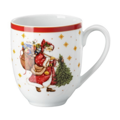 Кружка Happy Wintertime 360 мл, красная