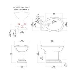 Биде напольное Devon & Devon Westminster IBBID1FWES