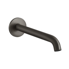 Излив настенный Gessi 316  54110.707 с удаленным управлением, брашированный черный PVD