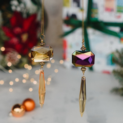 Новогодняя игрушка "Александрит " 14 см, в ассортименте