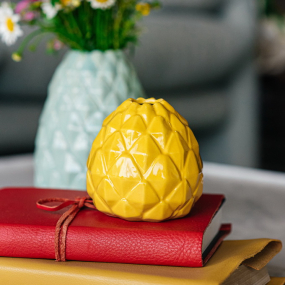 Ваза "Ананас" 10 см, желтая