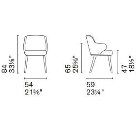 Стул Calligaris Foyer CS1898, Hemp