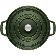 Кокот круглый La Cocotte 28 см / 6,7 л, зеленый базилик