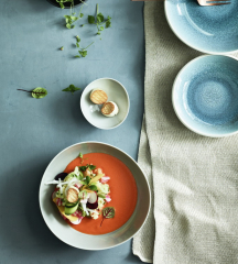 Тарелка глубокая Junto Aquamarine 28 см