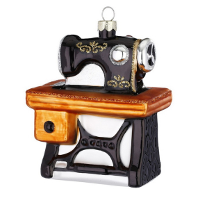 Елочная игрушка "Швейная машинка" 9 см