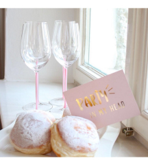 Бокал для вина Champagne Fatto a Mano 459 мл, розовый