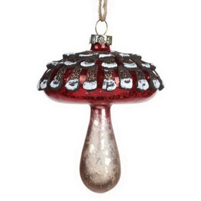 Новогодняя игрушка "Мухомор" 13 см