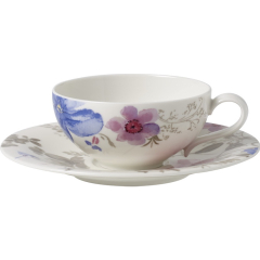Чашка чайная с блюдцем Mariefleur Gris Basic 240 мл