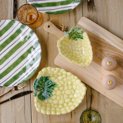 Тарелка глубокая Uvas 22,5х22 см, желтая
