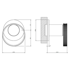 Внешняя часть Gessi Anello 63409.031 смесителя для душа, хром