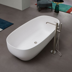 Ванна Antonio Lupi Ago 175х80, из материала Cristalplant, матовая, белая