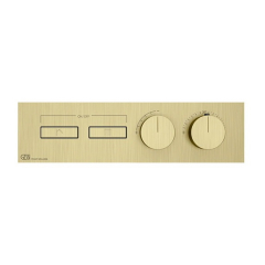 Внешняя часть Gessi HI-FI 63012.727 смесителя термостатического, брашированная латунь PVD