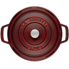 Кокот круглый La Cocotte 24 см / 3,8 л, гранатовый