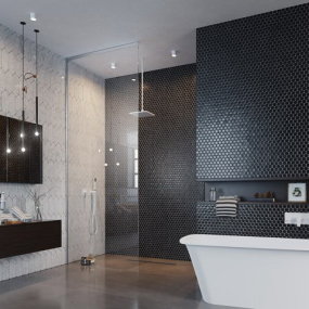 Душевое ограждение Radaway Modo X II 100-160х250-300, прозрачное стекло 10 мм, хром