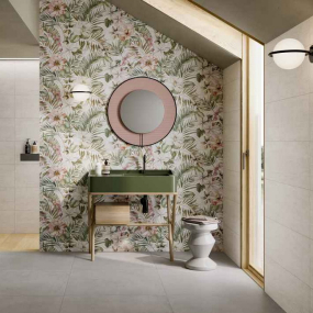 Плитка керамическая Rondine Ludostone 33,3х100, Decoro Bloom, 7 мм