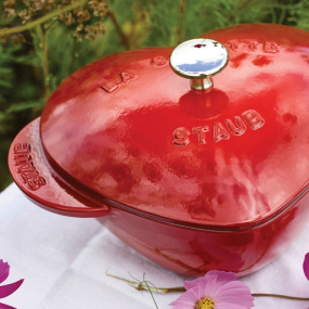 Кокот "Сердце" 20 см, вишневый