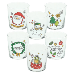 Стакан Natale Happy Xmas 330 мл, в ассортименте