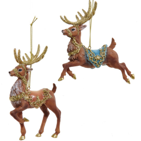 Елочная игрушка "Олень" 12 см, в ассортименте