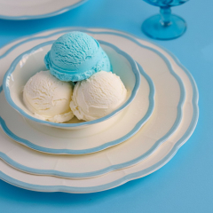 Тарелка столовая Petalo Azzurro 27,5 см
