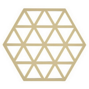 Подставка-шестигранник Triangles 14х16 см, цвет песочный