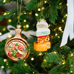 Елочная игрушка "Пицца" 10,5 cм