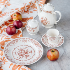 Чашка чайная/кофейная с блюдцем Rose Terracotta 200 мл