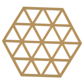 Подставка-шестигранник Triangles 14х16 см, цвет хаки