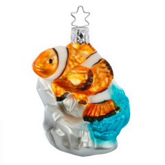 Новогодняя игрушка "Рыба-клоун" 8,5 см