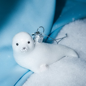 Елочная игрушка "Тюлень" 10,5 см