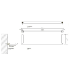 Полотенцедержатель Decor Walther Mikado 0520700, 30см, хром