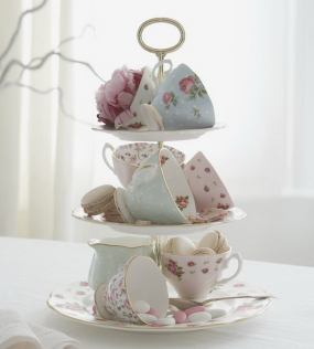 Чашка чайная с блюдцем Rose Confetti Vintage 185 мл