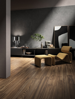 Керамогранит LaFaenza Yakisugi 20х120 N, Marrone Nero, 6,5 мм