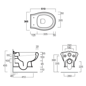 Унитаз подвесной Simas Arcade 51х37 AR841, с сиденьем, белый