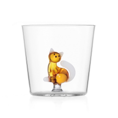 Стакан Tabby Cat 350 мл, рыжий кот с белым хвостом