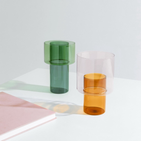 Ваза Boreale 20,5 см, цвет бирюзовый/зеленый