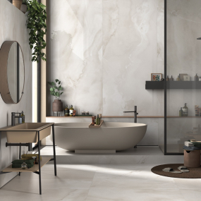 Керамогранит Imola The room 120х278 N, Absolute White Onyx, 6,5 мм