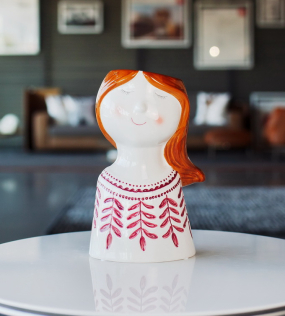 Ваза "Девушка с листьями" Ceramik Anacu 27 см