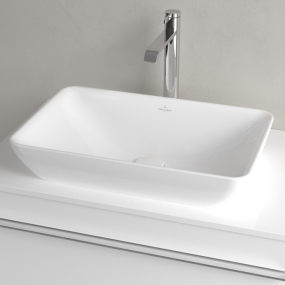 Раковина накладная Villeroy & Boch Venticello 55х36, CeramicPlus, 411355R1