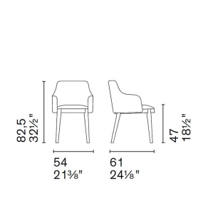 Стул Calligaris Adel CS2099, Grey